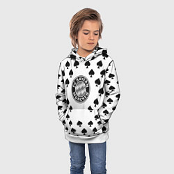 Толстовка-худи детская Bayern Mnchen пики, цвет: 3D-белый — фото 2