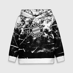 Детская толстовка Bayern Mnchen черно белая бумага