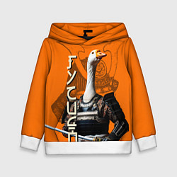 Толстовка-худи детская Гусидо - путь гуся, цвет: 3D-белый