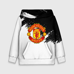 Детская толстовка Манчестер Юнайтед краски белые