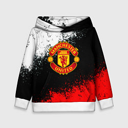 Детская толстовка Манчестер Юнайтед краски всплеск