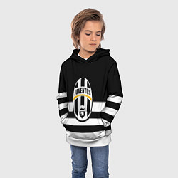 Толстовка-худи детская Juventus линии, цвет: 3D-белый — фото 2