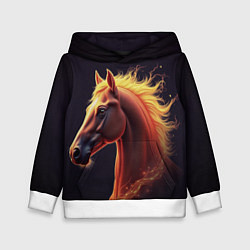 Детская толстовка Голова лошади