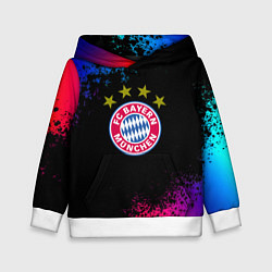 Детская толстовка Бавария Мюнхен краски неон градиент