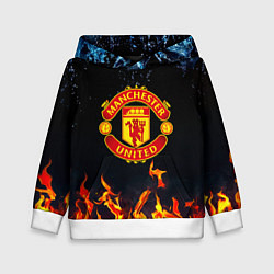 Детская толстовка Манчестер Юнайтед лёд и огонь