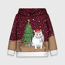 Детская толстовка Кот Бендер и ёлка