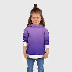Толстовка-худи детская The color is purple, цвет: 3D-белый — фото 2