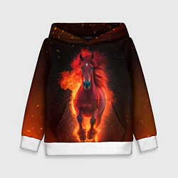 Детская толстовка Огонь а не лошадь