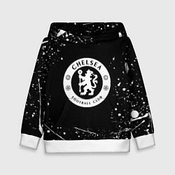 Детская толстовка Челси белые краски всплеск