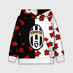 Детская толстовка Ювентус текстура розы