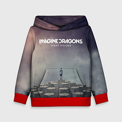 Толстовка-худи детская Imagine Dragons: Night Visions, цвет: 3D-красный