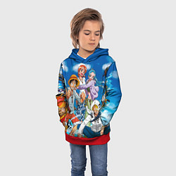 Толстовка-худи детская One Piece, цвет: 3D-красный — фото 2