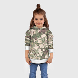 Толстовка-худи детская Камуфляж, цвет: 3D-белый — фото 2