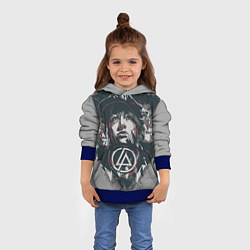 Толстовка-худи детская Linkin Park: My Style, цвет: 3D-синий — фото 2