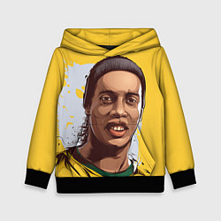 Толстовка-худи детская Ronaldinho Art, цвет: 3D-черный