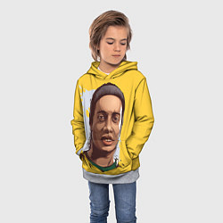 Толстовка-худи детская Ronaldinho Art, цвет: 3D-меланж — фото 2