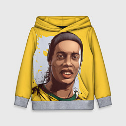 Толстовка-худи детская Ronaldinho Art, цвет: 3D-меланж