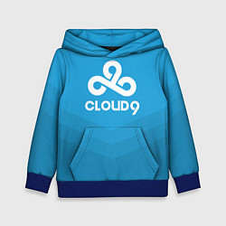 Толстовка-худи детская Cloud 9, цвет: 3D-синий