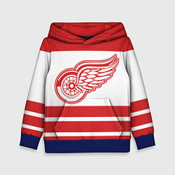 Толстовка-худи детская Detroit Red Wings, цвет: 3D-синий