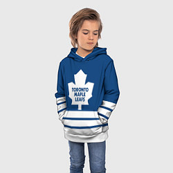 Толстовка-худи детская Toronto Maple Leafs, цвет: 3D-белый — фото 2