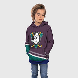 Толстовка-худи детская Anaheim Ducks Selanne, цвет: 3D-синий — фото 2