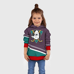 Толстовка-худи детская Anaheim Ducks Selanne, цвет: 3D-красный — фото 2
