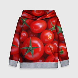 Толстовка-худи детская Томатная, цвет: 3D-меланж