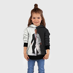 Толстовка-худи детская Eminem: Black & White, цвет: 3D-черный — фото 2