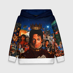 Толстовка-худи детская Michael Jackson: Pop King, цвет: 3D-белый