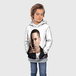 Толстовка-худи детская Eminem, цвет: 3D-меланж — фото 2