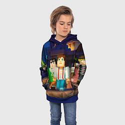 Толстовка-худи детская Minecraft Men's, цвет: 3D-синий — фото 2