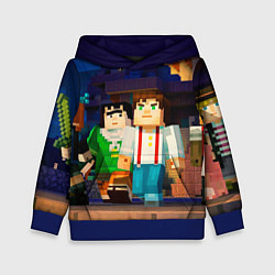 Толстовка-худи детская Minecraft Men's, цвет: 3D-синий