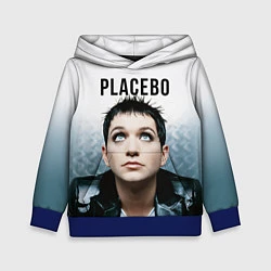 Толстовка-худи детская Placebo: Brian Molko, цвет: 3D-синий