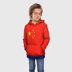 Толстовка-худи детская Китай, цвет: 3D-синий — фото 2