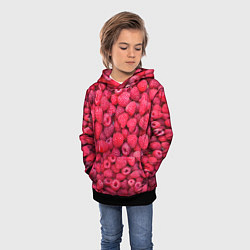 Толстовка-худи детская Малинки, цвет: 3D-черный — фото 2
