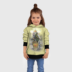 Толстовка-худи детская Имперская русь, цвет: 3D-черный — фото 2