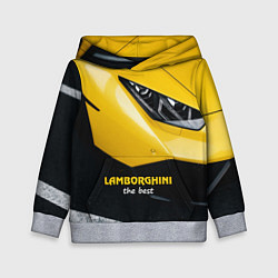 Толстовка-худи детская Lamborghini the best, цвет: 3D-меланж