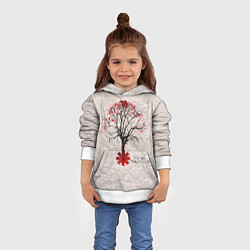Толстовка-худи детская RHCP: Red Tree, цвет: 3D-белый — фото 2