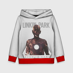Толстовка-худи детская Linkin Park: Burn it down, цвет: 3D-красный