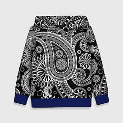 Толстовка-худи детская Paisley, цвет: 3D-синий