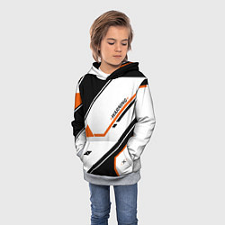 Толстовка-худи детская CS:GO Asiimov P250 Style, цвет: 3D-меланж — фото 2