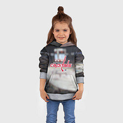 Толстовка-худи детская Washington Capitals, цвет: 3D-меланж — фото 2