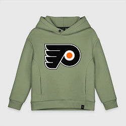 Толстовка оверсайз детская Philadelphia Flyers, цвет: авокадо