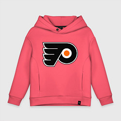 Толстовка оверсайз детская Philadelphia Flyers, цвет: коралловый