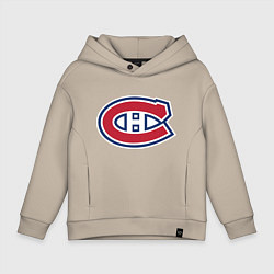 Толстовка оверсайз детская Montreal Canadiens, цвет: миндальный
