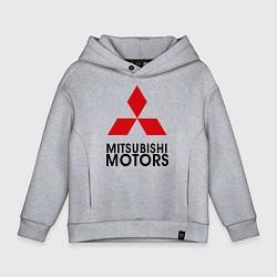 Толстовка оверсайз детская Mitsubishi, цвет: меланж