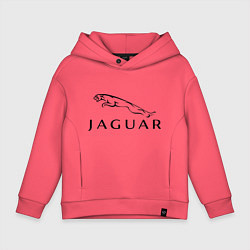 Толстовка оверсайз детская Jaguar, цвет: коралловый