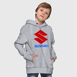 Толстовка оверсайз детская Suzuki, цвет: меланж — фото 2