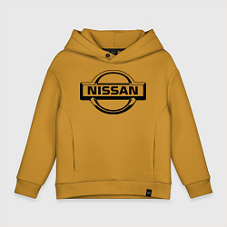 Толстовка оверсайз детская Nissan club, цвет: горчичный