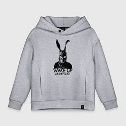 Толстовка оверсайз детская Wake Up 28:06:42:12, цвет: меланж